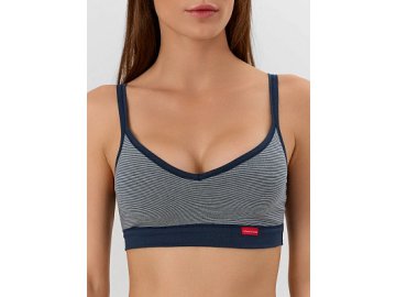 Бюстье женское в синее в полоску