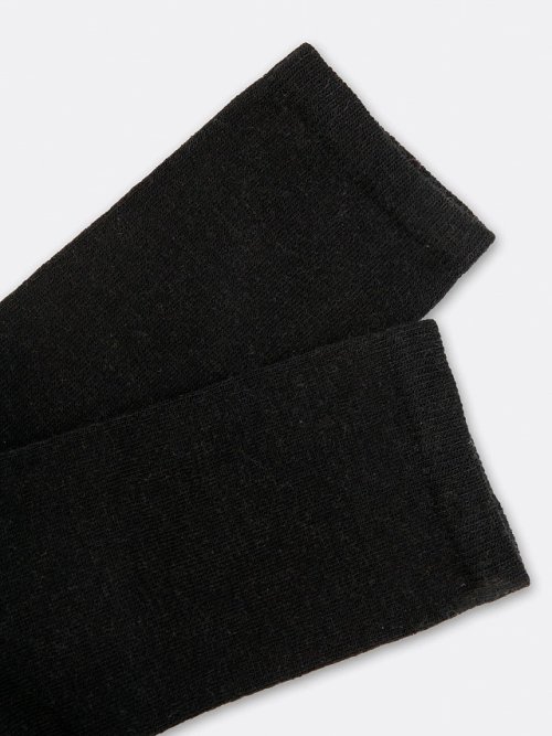 Женские высокие носки черного цвета с шерстью и бамбуком, фото 4 из 12