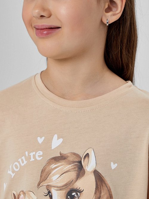 Комплект домашний для девочек с надписью "You're awesome", фото 7 из 32