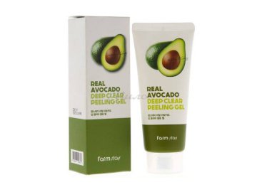 Гель-скатка FARMSTAY Real Avocado Deep Clear Peeling Gel отшелушивающая с экстрактом авокадо, 100 мл