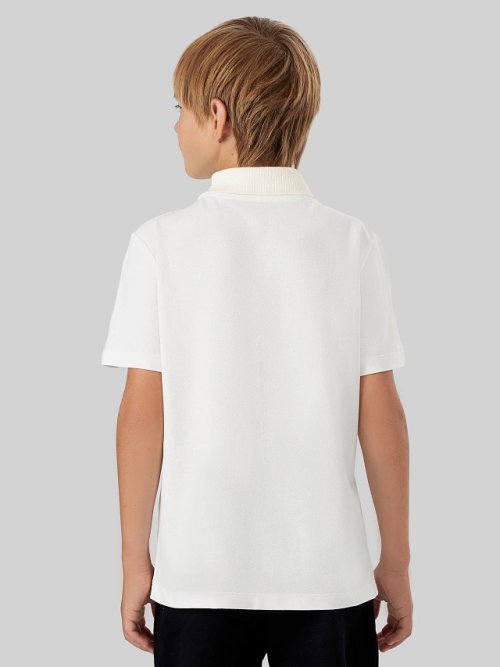 Поло для мальчиков молочное, фото 3 из 9