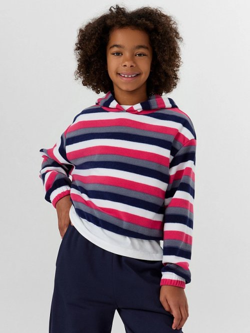 Худи для девочек в полоску, фото 6 из 6