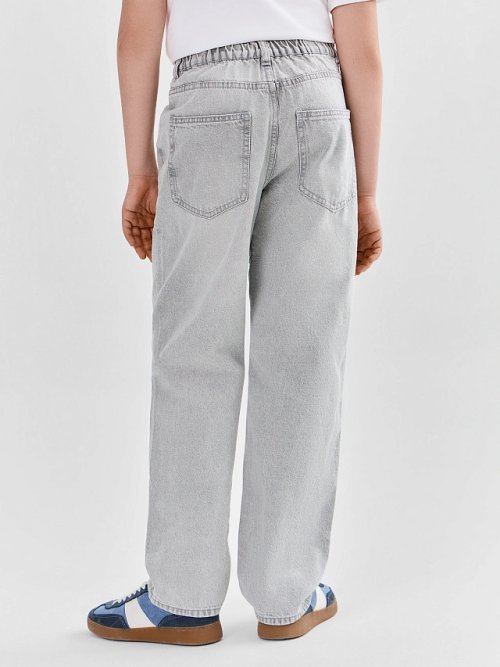 Джинсы для мальчиков Baggy relaxed fit серые, фото 3 из 7