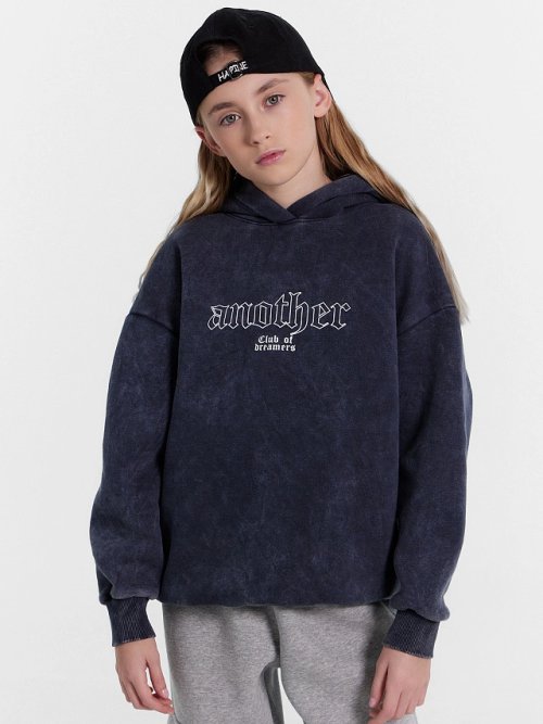 Худи для девочек серое с принтом, фото 1 из 6