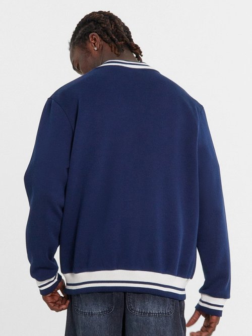 Толстовка мужская синяя с нашивкой на груди, фото 4 из 6