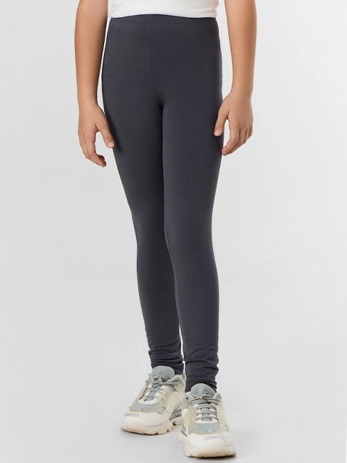 Легинсы для девочек в сером цвете, фото 1 из 5