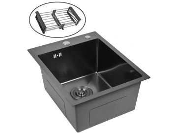 Мойка кухонная WISENT с коландером WS-34050B