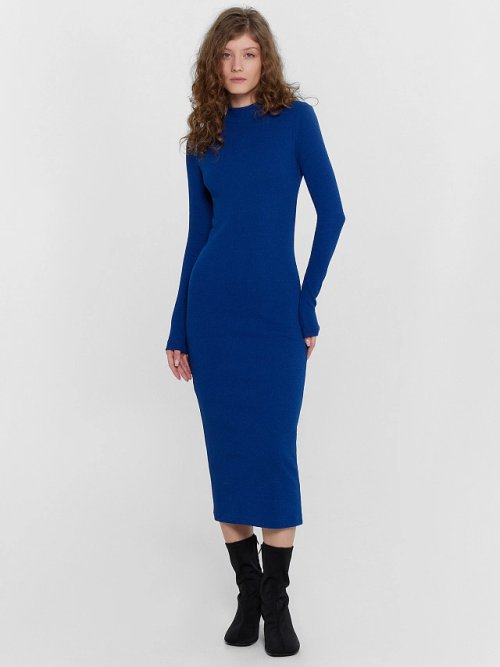 Платье женское в темно-синем оттенке, фото 2 из 5