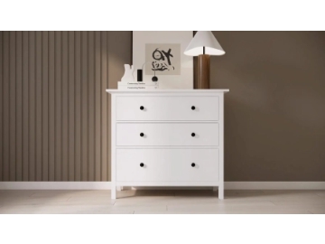 Комод 3 ящика Terek, цвет Белый