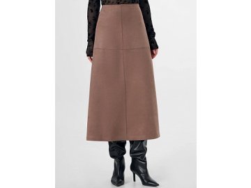 Юбка женская бежевая "под замшу"