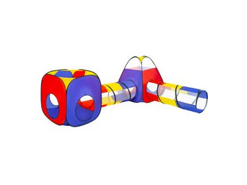 Детская игровая палатка-лабиринт с 2 тоннелями и кубом BRAUBERG 665171