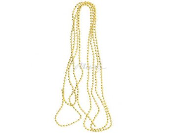 Украшение новогоднее Бусы золото, 2.7 м, арт. 7012307176 Мила