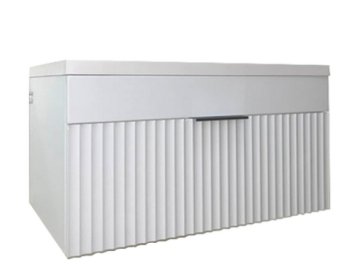 Комплект тумба с умывальником GARDA Onda106н_750_PVC (белый глянец)
