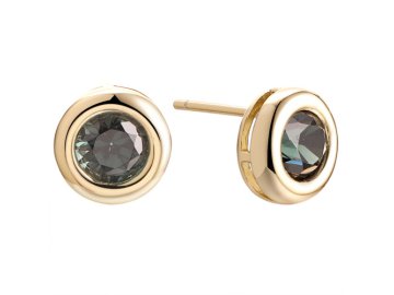 Серьги пусеты Fresh Jewelry, серебро 925 проба, вставка шпинель