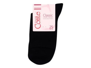 Носки женские CONTE ELEGANT CLASSIC, р.25, 152 черный