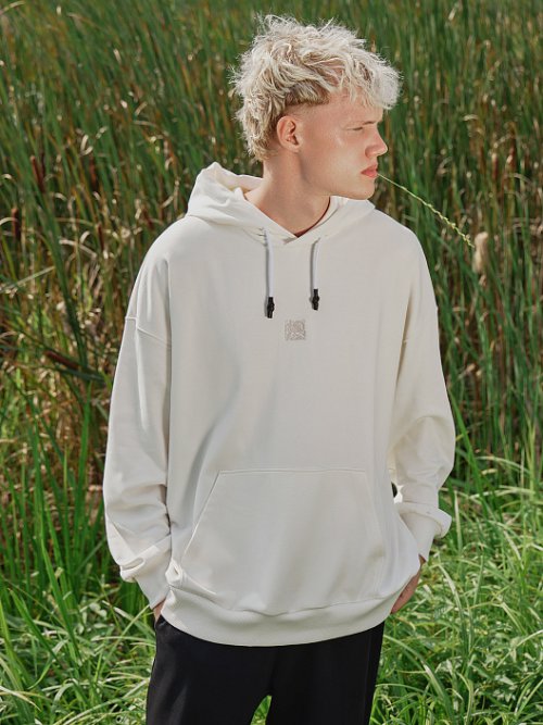 Худи мужское в светло-молочном цвете, фото 1 из 6