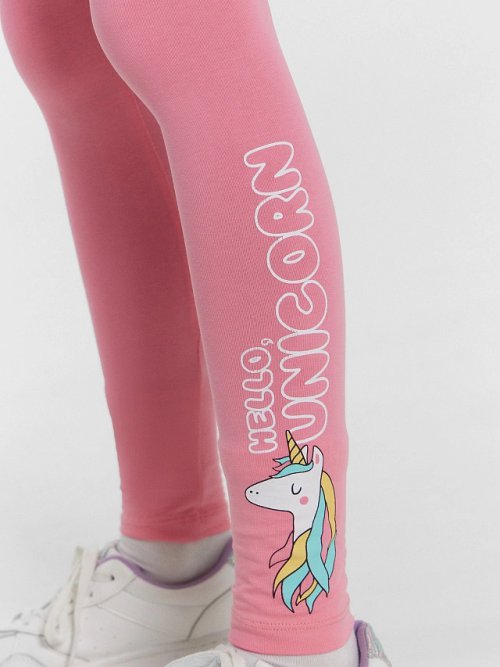 Легинсы для девочек розовые, фото 6 из 6