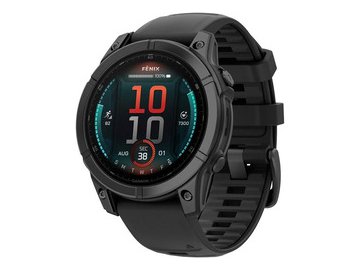 Умные часы Garmin Fenix E 47мм (серая сталь, черный)