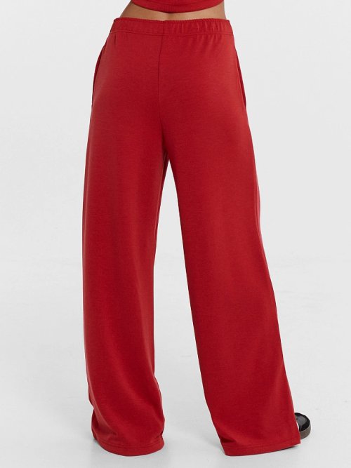 Брюки палаццо женские красные, фото 3 из 5