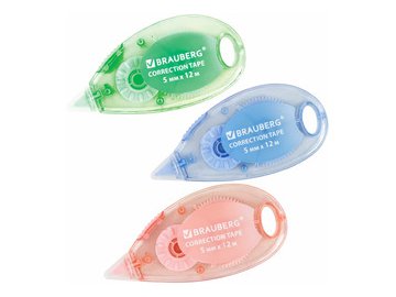 Корректирующая лента BRAUBERG 271252 (3 шт)