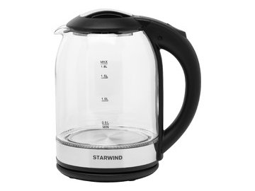 Чайник Starwind SKG2051 черный/серебристый 5 элемент