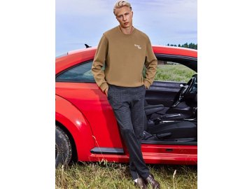 Свитшот мужской бежевый с надписью "Vintage vibes"