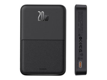 Внешний аккумулятор Baseus MagPro Magnetic Bracket Wireless Fast-Charging Power Bank 20W 5000mAh (черный)