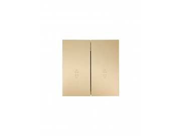 Выключатель Lezard Zima 2-кл прох (без рамки) золото 704-3688-106QC