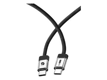Кабель ATOMIC NEXUS USB-C - USB-C PD 65W, 1.2 м, черный | 30.398