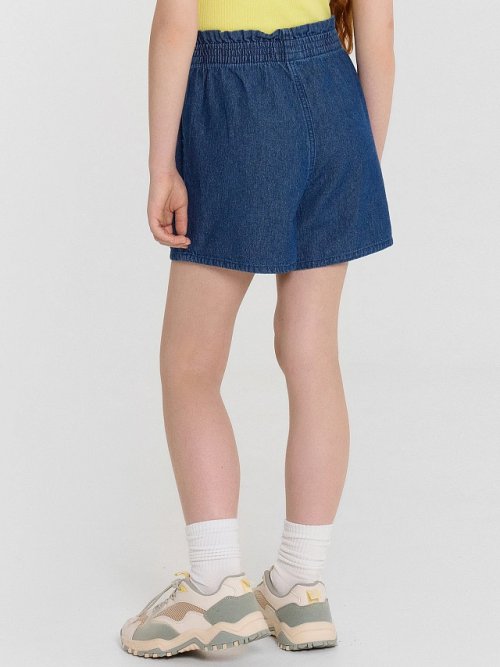 Шорты джинсовые для девочек синие, фото 3 из 5