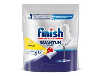 Таблетки для ПММ FINISH Powerball Quantum All in 1 Лимон (60 шт)