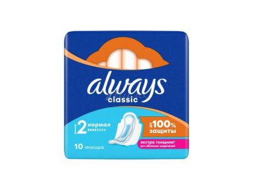 Прокладки гигиенические ALWAYS Classic Normal Single, 10 шт