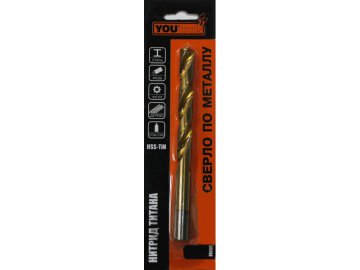 Сверло Yourtools HSS-TiN  9х81х125мм