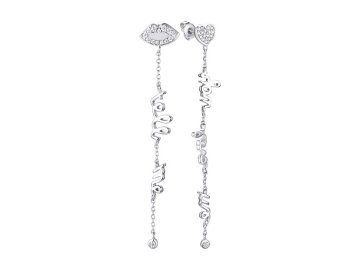 Серьги пусеты Fresh Jewelry, серебро 925 проба, вставка фианит