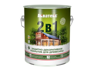 Состав деревозащитный Акватекс 2в1 палисандр 2,7л
