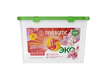 Капсулы для стирки SYNERGETIC Магическая орхидея 12шт
