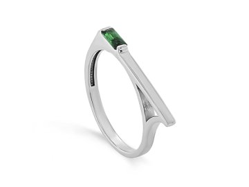 Кольцо декоративное KABAROVSKY, серебро 925 проба, вставка фианит 7 Карат