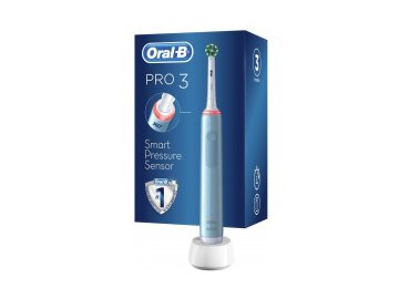 Зубная щетка электрическая braun oral-b pro 3 3000 cross action d505.513.3 (голубой) Электросила