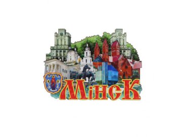 Магнит сувенирный деревянный Мила