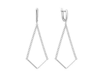 Серьги длинные TALANT, серебро 925 проба