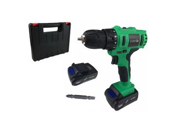 Дрель-шуруповерт Zitrek Greenpower 16-Li (063-4075) с 2-мя АКБ, кейс