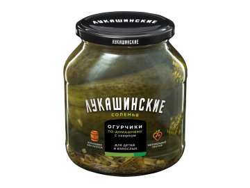 Санта акции и скидки Поставы - Огурцы Лукашинские соленья огурчики по-домашнему с укропом 670 г