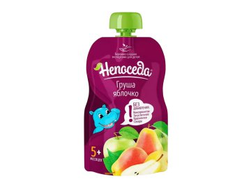 Пюре Непоседа груша-яблочко 90 г в Лепеле Санта