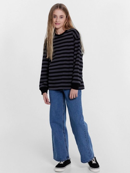 Джемпер для девочек в полоску, фото 3 из 5