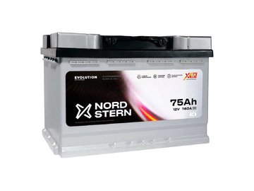 Автомобильный аккумулятор NORD STERN NS751S Evolution L+ (75 Ah)