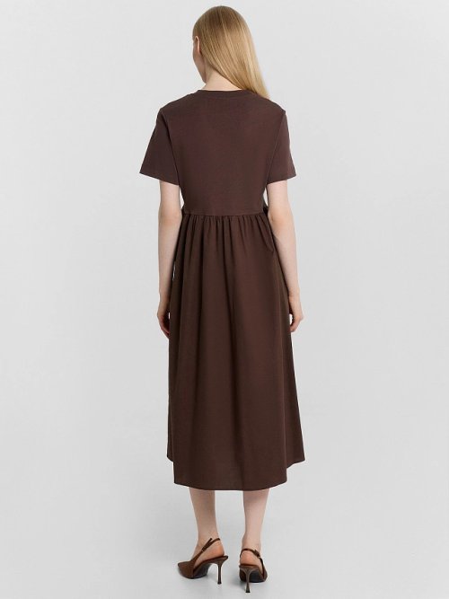 Платье женское коричневое, фото 4 из 9