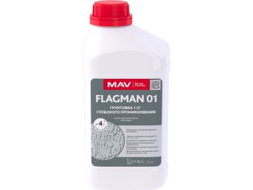 Грунтовка FLAGMAN 01 глубокого проникновения (ВД-АК-01) бесцветная  1л (1,0 кг)