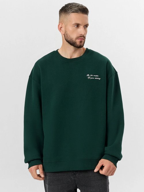 Свитшот мужской зеленый, фото 1 из 7