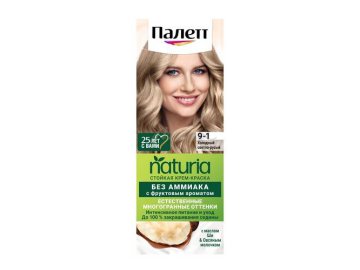 Крем-краска стойкая ПАЛЕТТ Naturia, тон 9-1 Холодный светло-русый