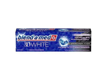 Паста зубная BLEND-A-MED 3D White Отбеливание и глубокая чистка с Древесным углем, 100 мл со скидкой в магазинах Мила